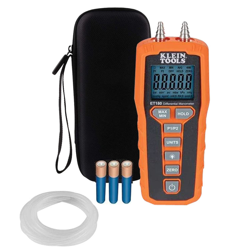 [Australia - AusPower] - WERJIA Hard Carrying Case for Klein Tools ET180 Digital Manometer 