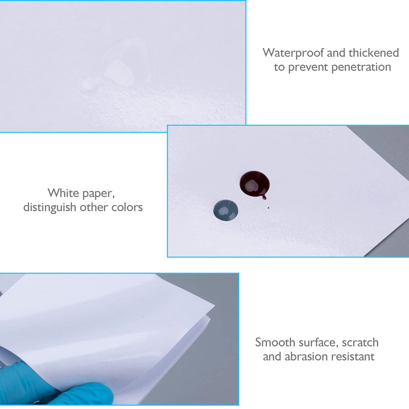 [Australia - AusPower] - ANNWAH 100 Sheets Disposable Dental Mixing Pads - 2 Sides Mixed Paper Multi Purpose Waterproof Mixing Boards for Blend Dental Repairs Fillings Material Composites Rubber Based (Small) Small 