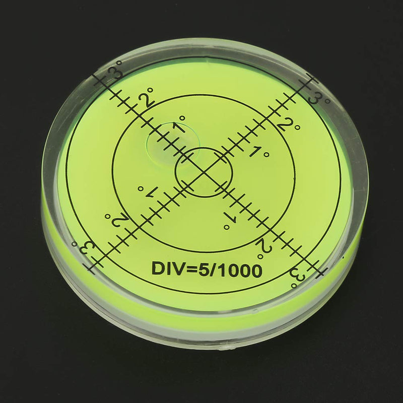 [Australia - AusPower] - Precision Bullseye Spirit Level, 60 mm, Round Level, Round Bullseye Spirit Level, Inclinometer, Horizontal Level, Surveying Instruments, Measuring Tool with Scale for the Balance of the Camera Flat 