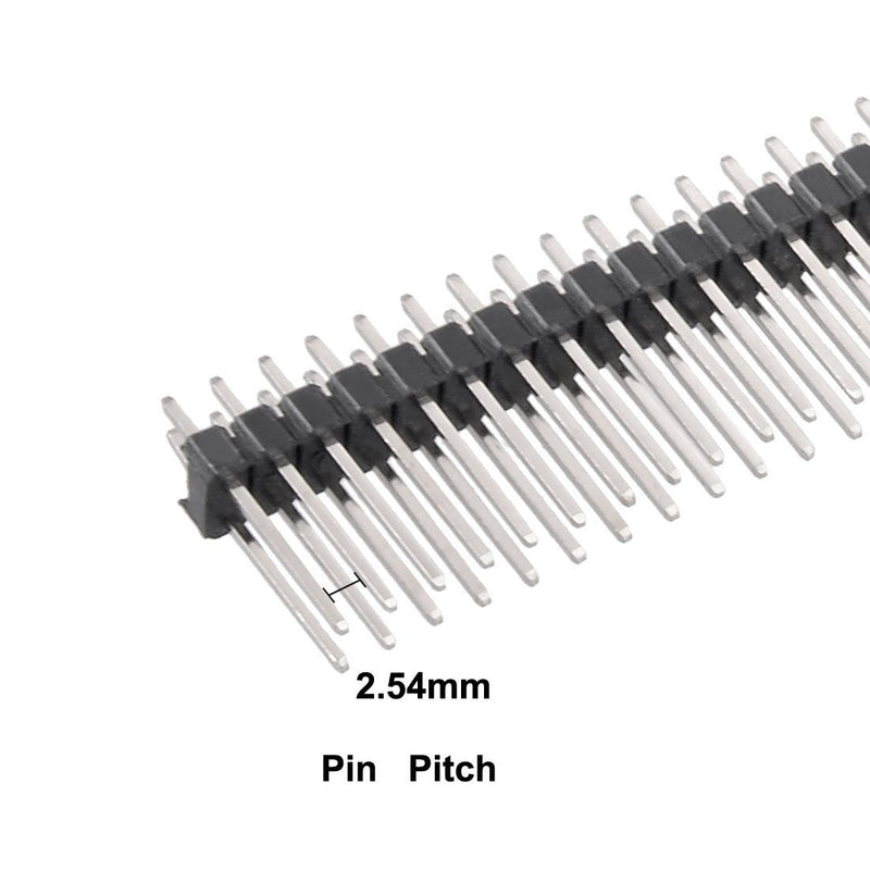 [Australia - AusPower] - uxcell 5Pcs 2.54mm Pitch 40-Pin 20mm Length Double Row Straight Connector Pin Header Strip for Prototype Shield 20mm Pin Length 