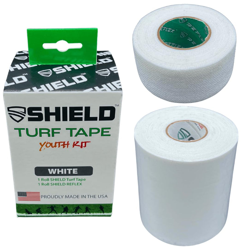 Shield Youth Turf Tape for Football – 3” Wide, White