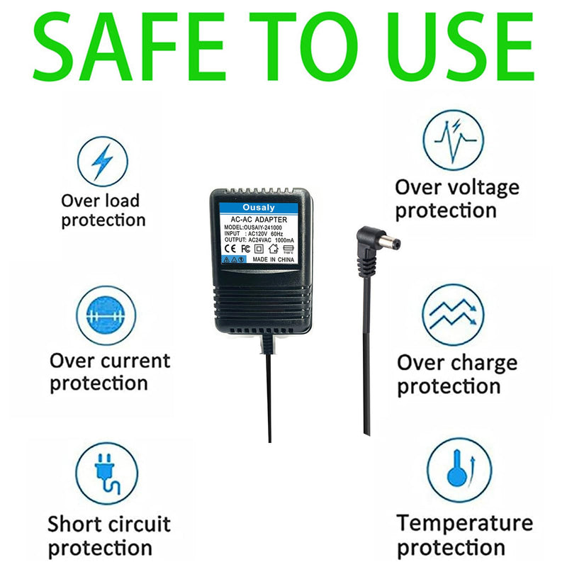 [Australia - AusPower] - 24VAC ac/ac Power Adapter Transformer for Sprinkler System Power Supply for Indoor Irrigation Timers Compatible with Rachio Smart Sprinkler Controller MKA-482401000 ILA48-241000 HL-EI480800 JT-917 