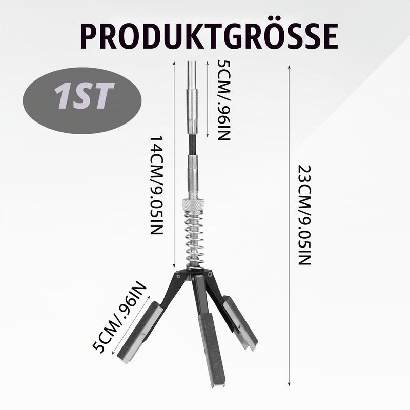 Cylinder Honing Tool, Professional Honing Device for Cylinders, Bearing Shells and Tubes, Honing Tool, 3 Arms, Cylinder Bore Diameter 32-89 mm, Cylinder Deglazer Piston Honer, Cylinder Honing