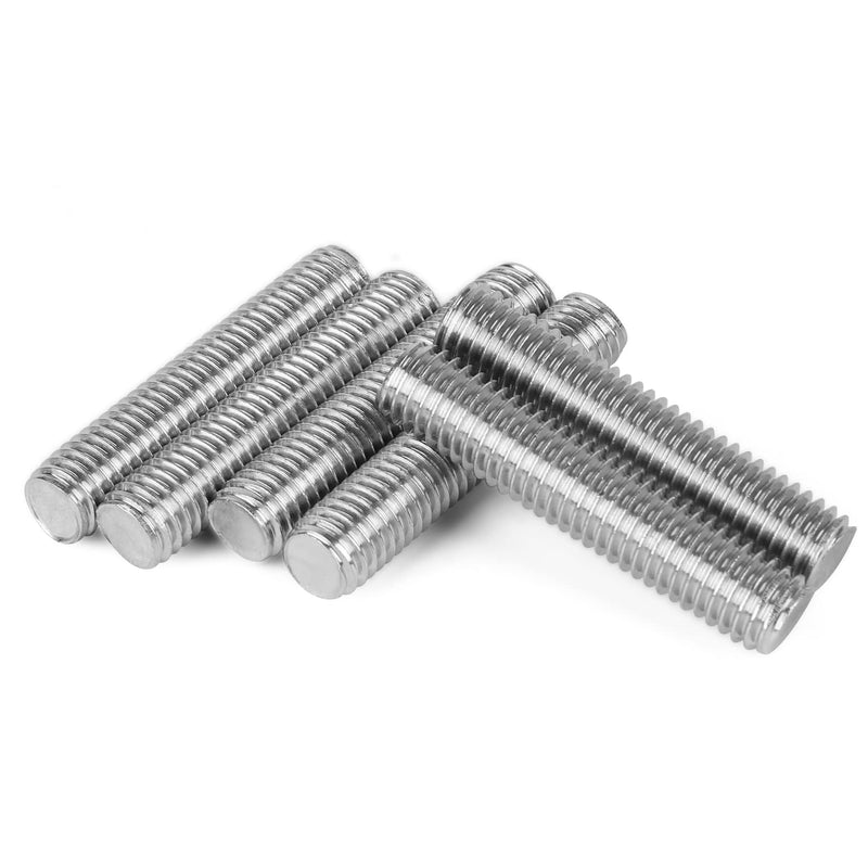 [Australia - AusPower] - Pack of 20 ]M6 x 50 mm Length 304 Stainless Steel Fully Threaded Rod Bar Studs Silver Tone 