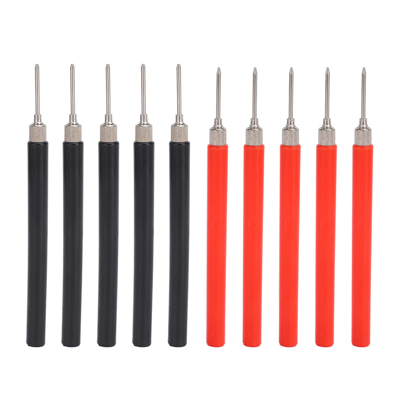 [Australia - AusPower] - 5PCS Red and Black Multimeter Probe Test Pin, Test Probe Pin for Circuit 
