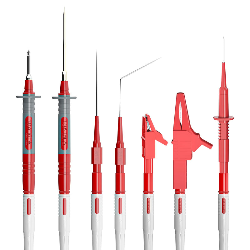 [Australia - AusPower] - Goupchn Multimeter Test Leads Kit with Replaceable Probes Set, Banana Plug to Test Hook Leads, Alligator Clips and Wire Piercing Probes for Electrical Testing, Automotive Diagnostic 47PCS 