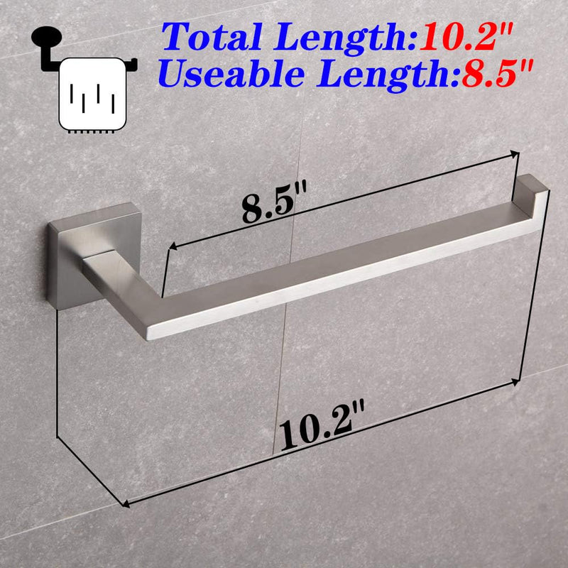 GERZWY SUS 304 Stainless Steel Hand Towel Holder Modern Bathroom Towel Ring Wall Mounted Brushed Finish IG1806-LS