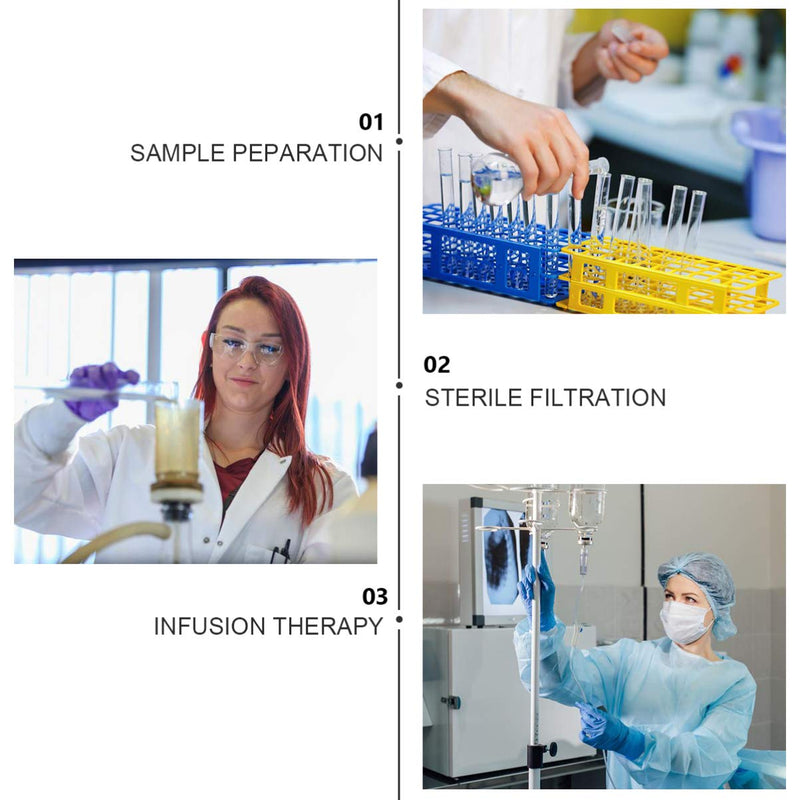 [Australia - AusPower] - iplusmile 10-Piece Syringe Filter - Sterile Syringe Filter - Disposable Syringe Injector Filter 0 22 um 33 mm Pes Membrane 