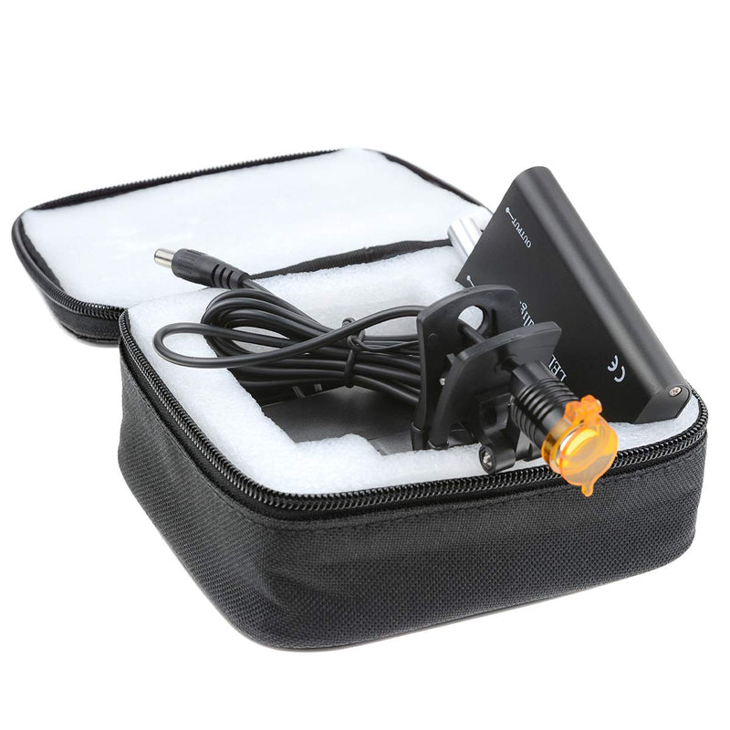 [Australia - AusPower] - Plastic Clip Headlamp for Binocular Loupe with Bag (Black? 