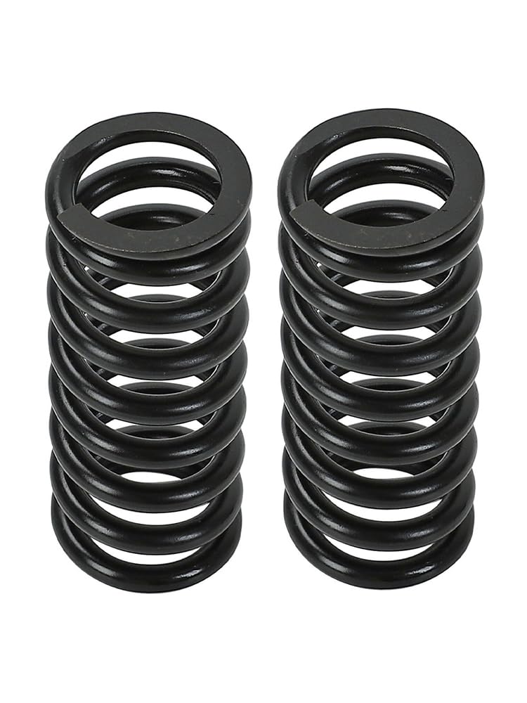 [Australia - AusPower] - Front Upper Door Hinge Spring 15591898, Black Metal Painted Door Hinge Pin Springs Pair, Compatible with Cadillac, Chevrolet, GMC, Oldsmobile Models 