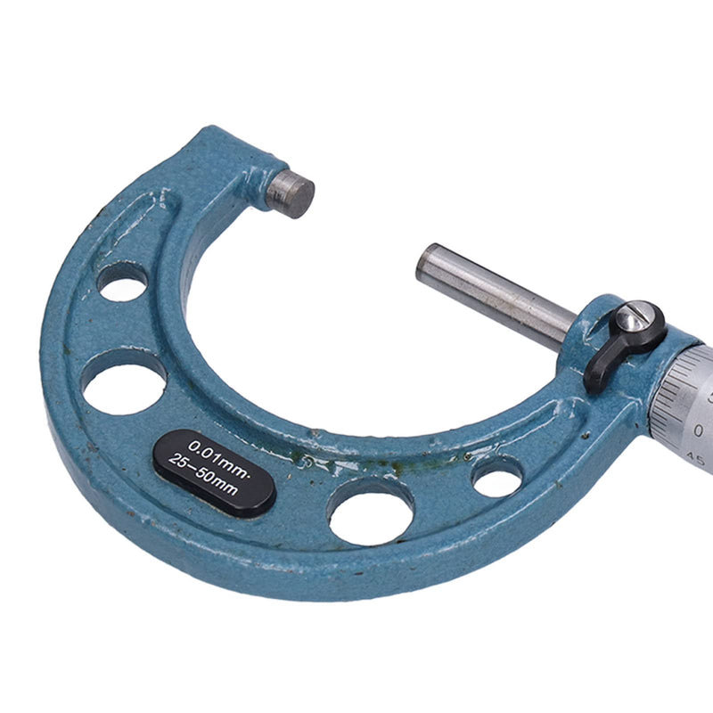 [Australia - AusPower] - Micrometer Gauge, External Micrometer 0.01 mm with Wrench. Thickness Micrometer Stainless Steel, External Micrometer (25-50mm) 25-50mm 
