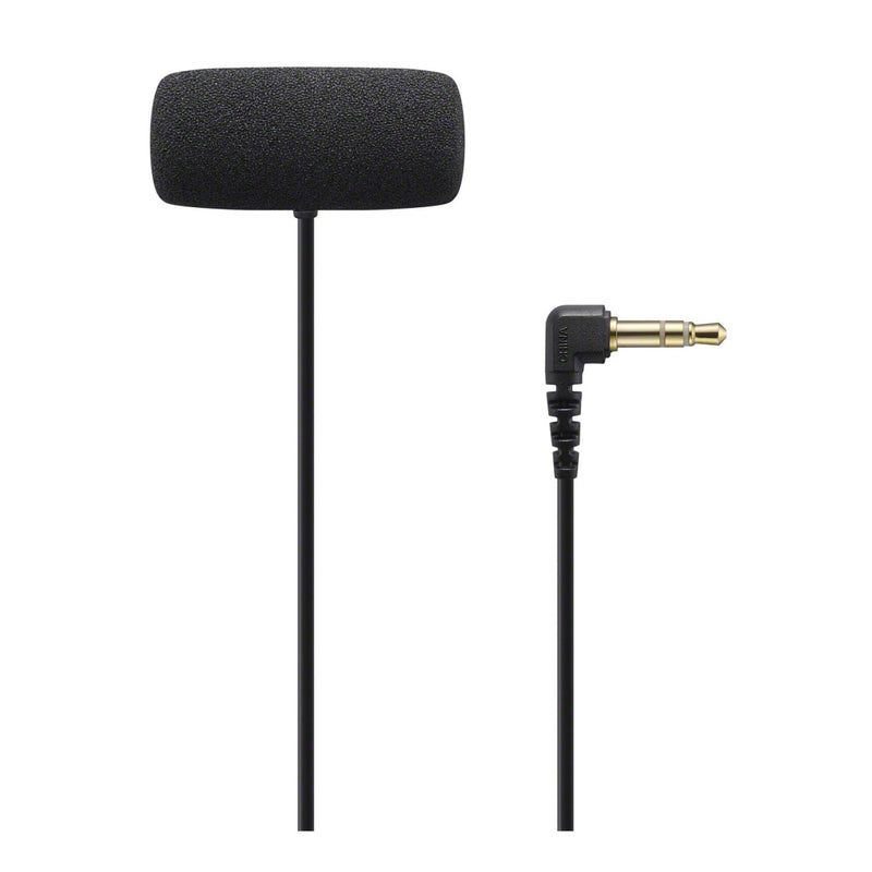 [Australia - AusPower] - Sony Compact Stereo Lavalier Microphone ECMLV1,Black, Small 
