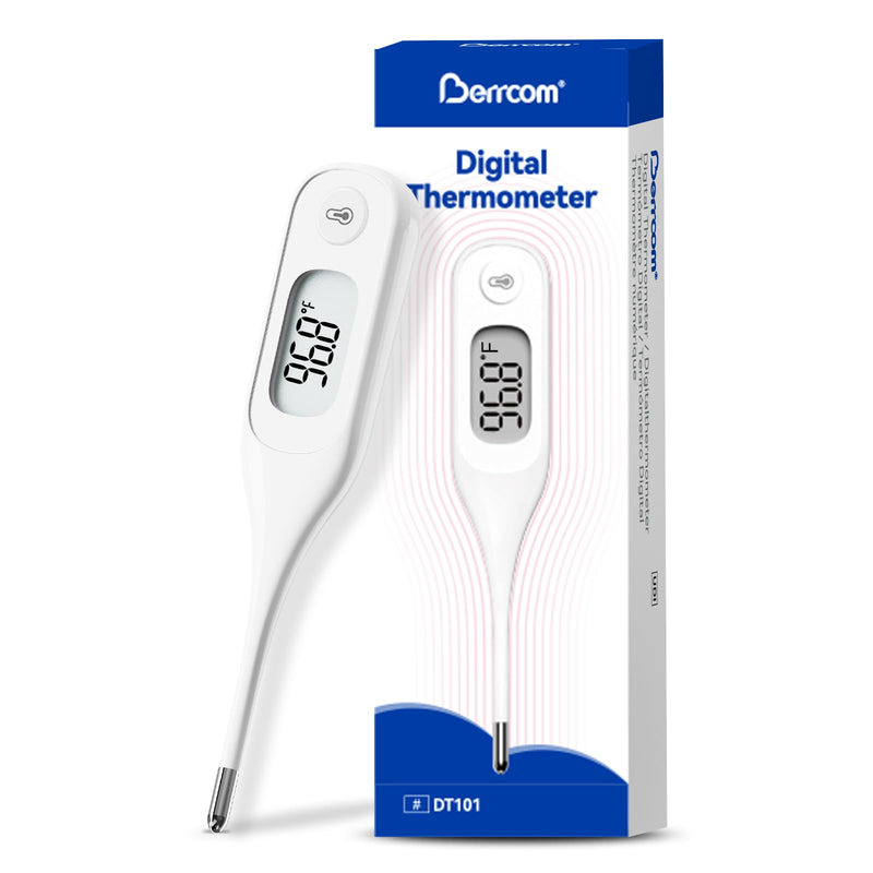 [Australia - AusPower] - [Value Bundle] Berrcom Forehead Thermometer JXB-311 & Berrcom Digital Thermometer for Adults and Kids DT101 