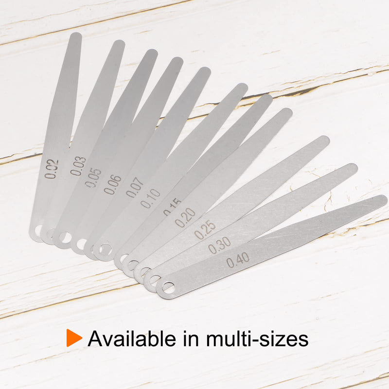 [Australia - AusPower] - QUARKZMAN Feeler Gauge 0.3 mm Thickness Gauge 65MN Steel Metric Gap Measuring Tool Single Blade Pack of 5 