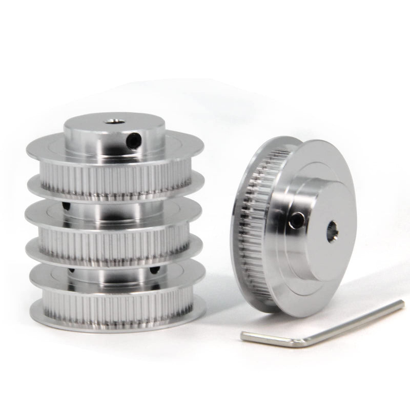 [Australia - AusPower] - 2GT Pulley 80 Teeth 5mm Bore 80T Timing Belt Pulley Synchronous Wheel Aluminum for Width 6mm Belt 3D Printers Parts, 4pcs/Pack(Size: 80T-5mm Bore) 2GT 