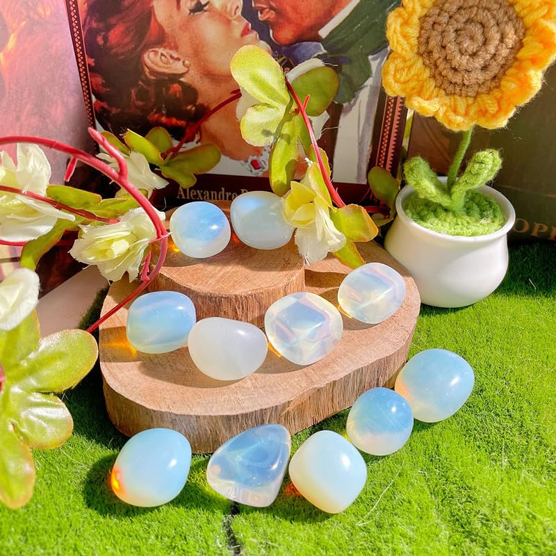 Opalite Crystals Bulk Opal Stone Natural Irregular Polished Stones 200g