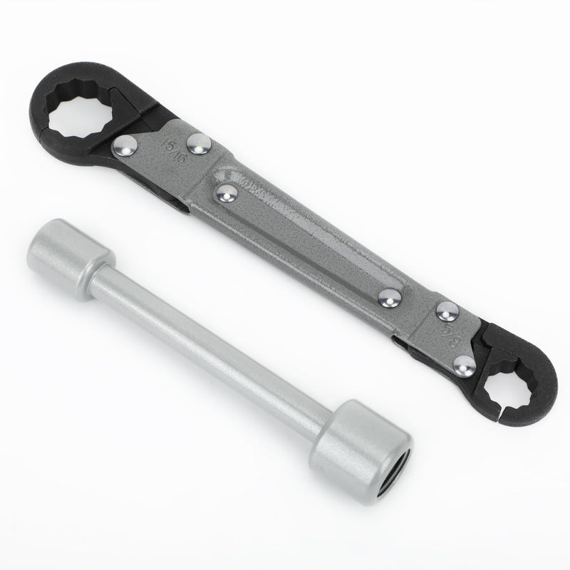 [Australia - AusPower] - Plumbing Tools Angle Stop Wrench Kit, Angle-on Wrench Professional Plumber Wrench Tools for Installing New Compression Angle Stop and Removing the Compression Ring 