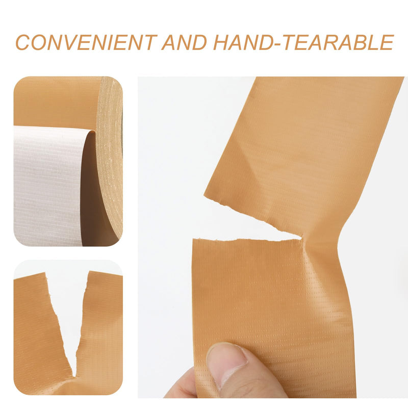 WELSTIK Professional Grade Tan Duct Tape, Waterproof Duct Cloth Fabric,Brown Duct Tape for Photographers,Repairs, DIY, Crafts, Indoor & Outdoor Use (2 Inch X 45 Yards) Brown 2"X45yard