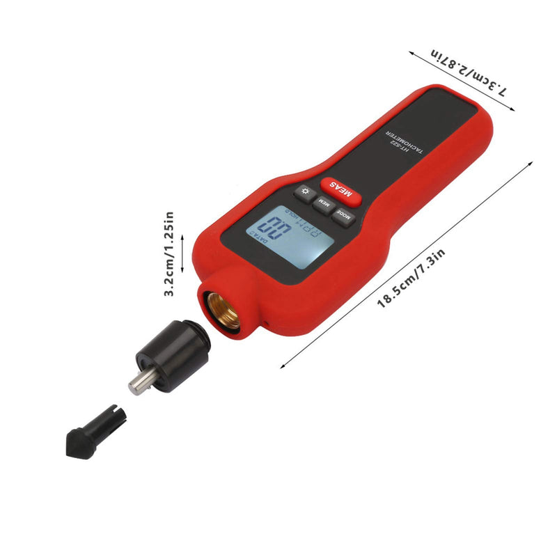 [Australia - AusPower] - HT-522 Non- Tachometer 2-19999 LCD Digital Pocket Rotation Rotate Speed Meter 