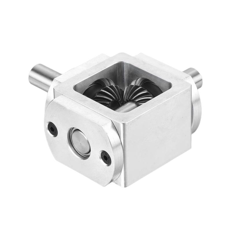 [Australia - AusPower] - uxcell Gear Box 90 Degree Right Angle Bevel Gearbox 1:1 Single Output Shaft 1 Module 20 Teeth Bevel Gear Aluminum Frame Simple Mechanical DIY Module 10mm Shaft,68x71.5x30mm(LxWxH) 