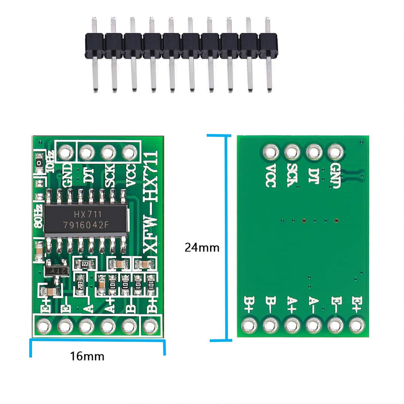 [Australia - AusPower] - HaoDuoQian HX711 Load Cell Amplifier，10Pcs 24-Bit ADC Breakout Weighing Sensor Module for Arduino Microcontroller 