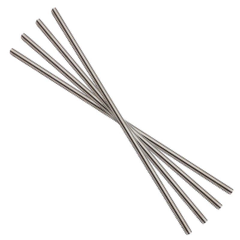 [Australia - AusPower] - 4 Packs 304 Stainless Steel 5/16"-18 Thread Fully Threaded Rods, 12" Length, Right Hand Threads, Low Magnetic 