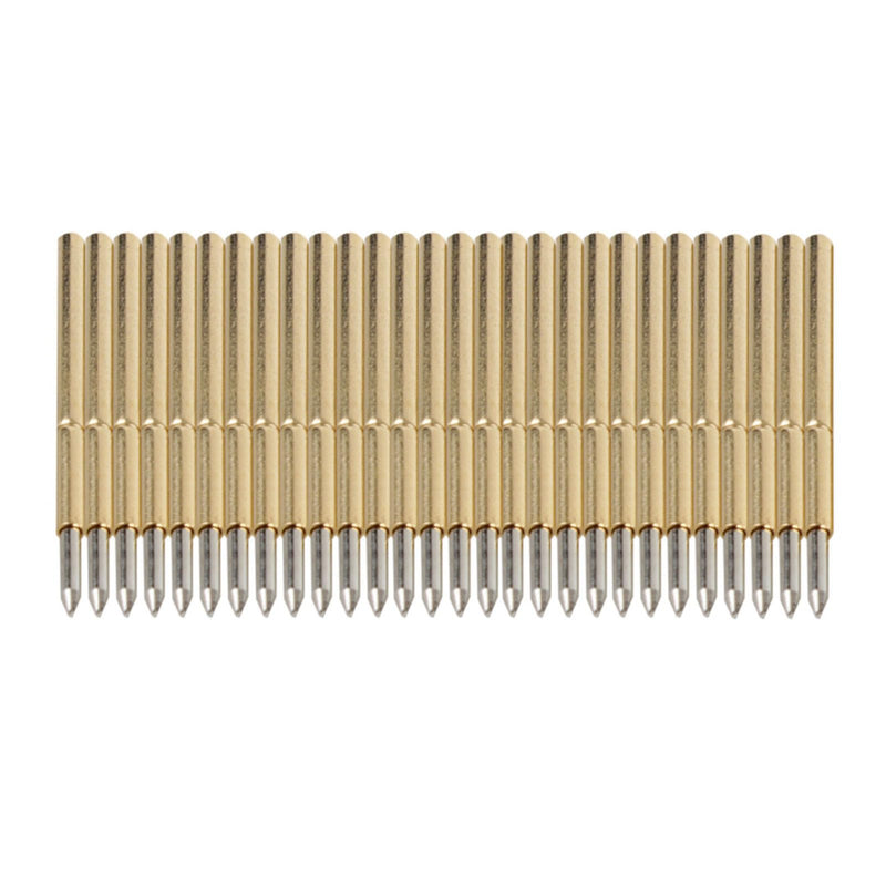 Pogo Pin Spring Contacts, High-Precision 1.02 mm Conical Head for Stable Connections, Spring Contact Set of 100 Pieces for Electronics Testers, PCB Prototyping, Quality Control and Hardware Development