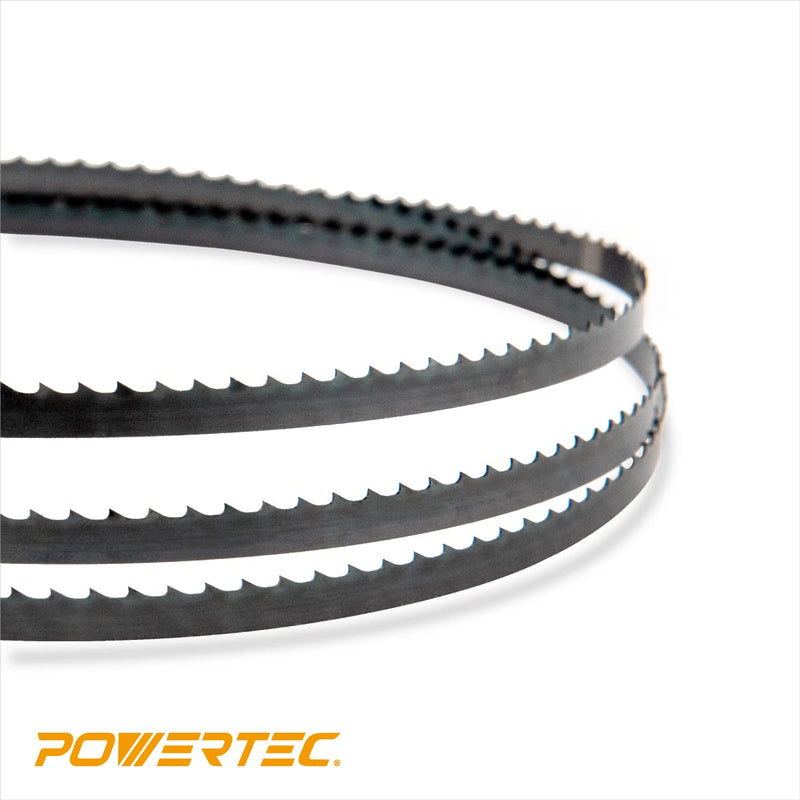 [Australia - AusPower] - POWERTEC 56-7/8 Inch Bandsaw Blades, 1/4" x 14 TPI Band Saw Blades for Sears Craftsman, Shopcraft, and Duracraft 3-Wheel Band Saw for Woodworking, 2 Pack (13213-P2) 56-7/8" x 1/4" x 14TPI, 2PK 1/4" x 14 TPI, 2 PK 