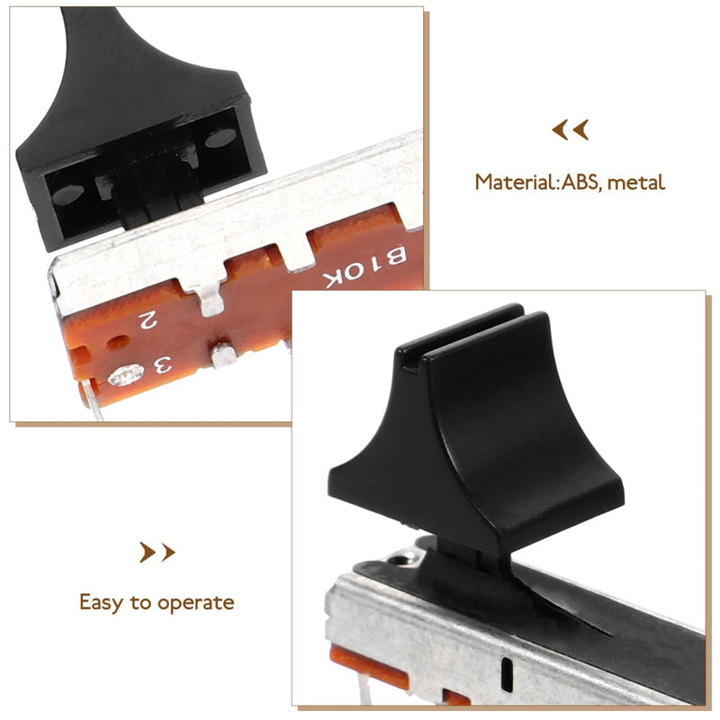 [Australia - AusPower] - Abaodam Replacement Potentiometer Push Button 4 Pieces 10K Stereo Volume Potentiometer For Audio 