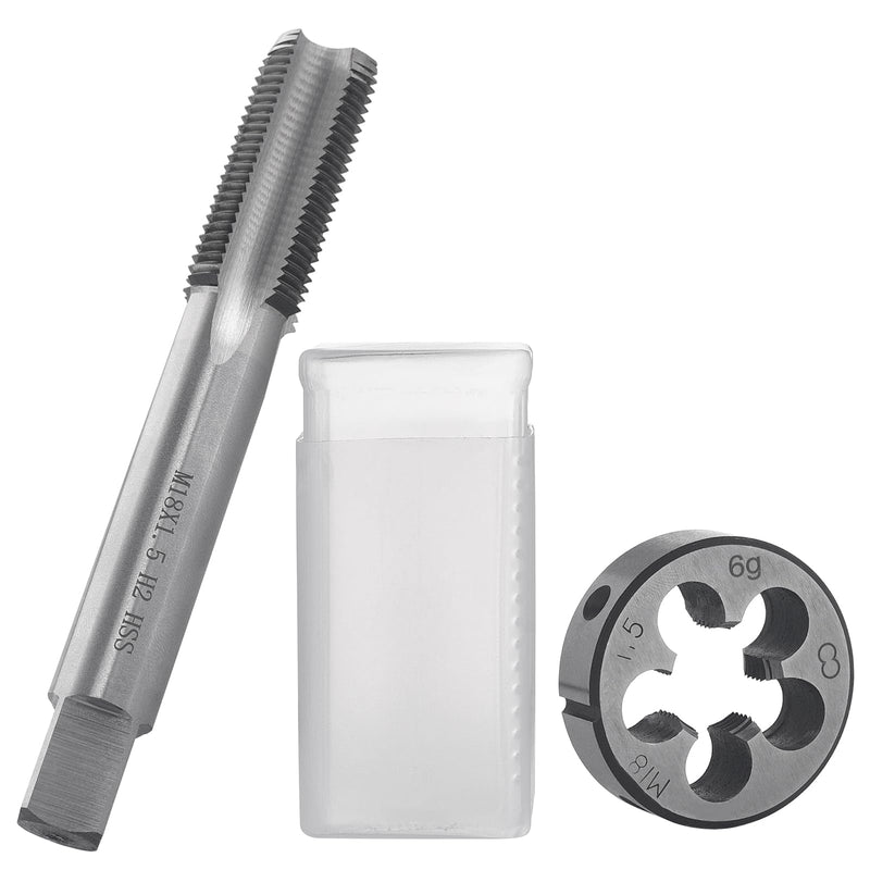 Tap and Die Set M12 x 1.25 mm | Right hand thread fine thread cutter, straight ribbed thread cutter metric for thread repair M12*1.25mm