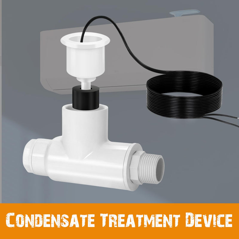 [Australia - AusPower] - AC Float Switch HVAC Vertical Air Conditioner Condensate Water Sensor SS1 Safe T Switch,Overflow Shut-Off for Safety (2) 2 