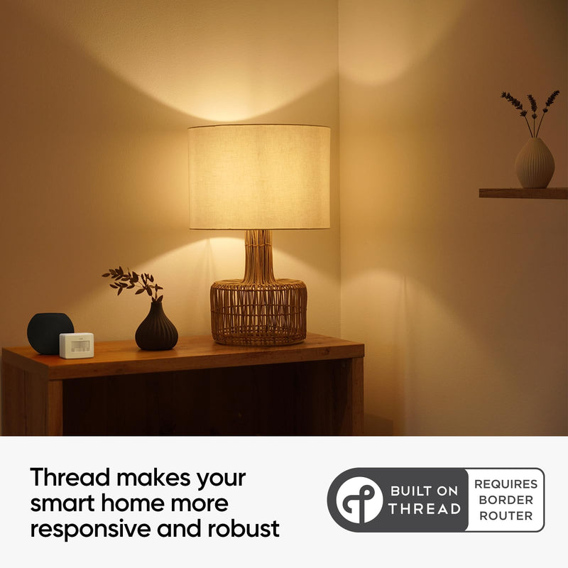 [Australia - AusPower] - Smart Motion Sensor, Wireless Hygrometer, Thermometer, Works with Apple HomeKit, Smart Home Automation, PIR Motion Detector-Thread ((iOs 17.4 and above is Required) white 