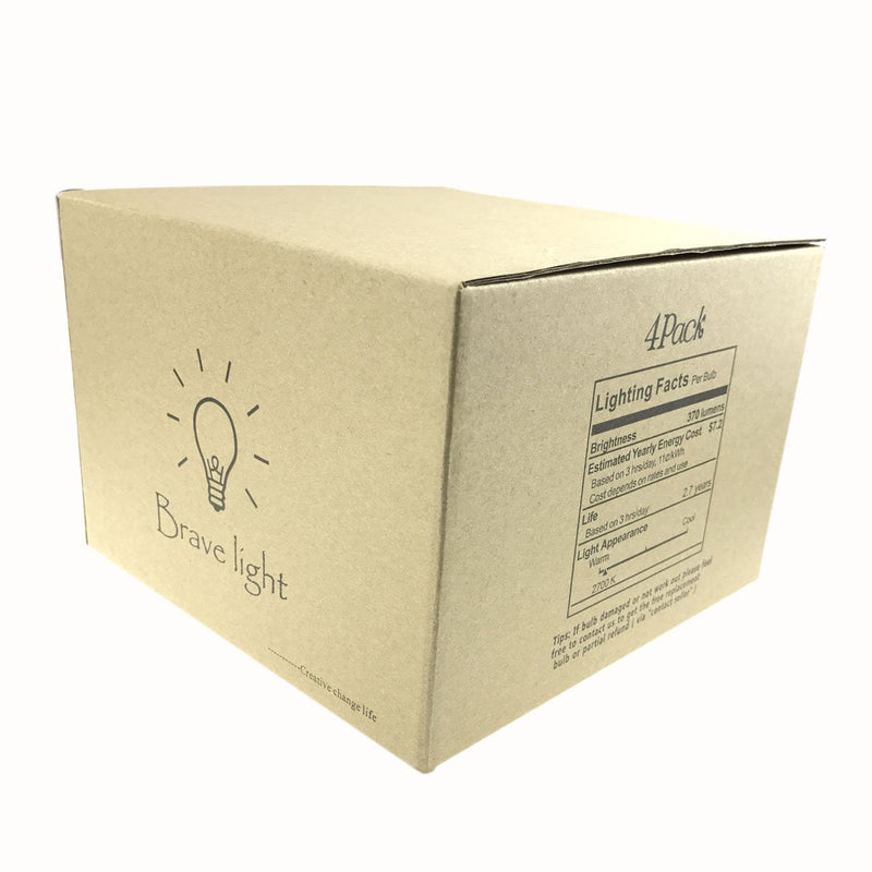 GOENDR Vintage Edison Bulb,Large Round Edison Antique Light Bulbs-G30/G95 120V - Dimmable Thread Filament Style Nostalgic Light Bulbs (4 Pack) G95