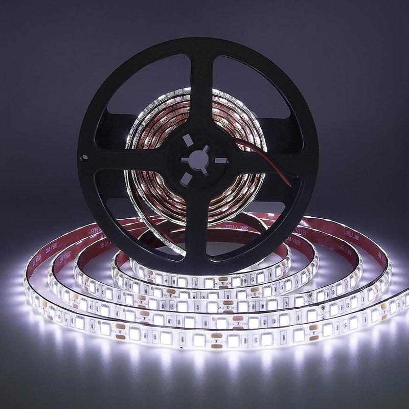 Obcursco 16.5FT Pontoon LED Light Strip, 12V Waterproof Marine Light for Interior and Deck, Night Fishing. Ideal for Pontoon and Fishing Boat White 16.4FT