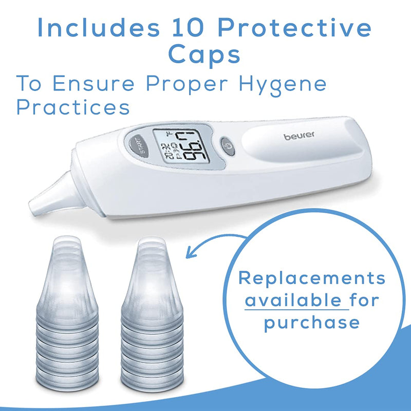 [Australia - AusPower] - Beurer Digital Ear Thermometer - Measures Body, Room & Object Thermometer for Babies, Toddlers & Adults, FT58 