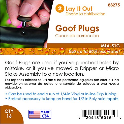 [Australia - AusPower] - Mister Landscaper MLA-51G Drip Irrigation Goof Plugs (16 Quantity) 