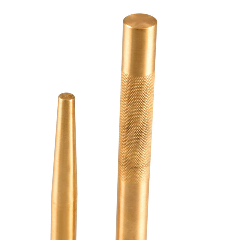 EVRBUL Brass Drift Pin Punch Set Hand Tool Punches 3/8in to 5/8in 3/4in Mechanic’s Non-Marring Chisel Punches for Vehicles and Home use