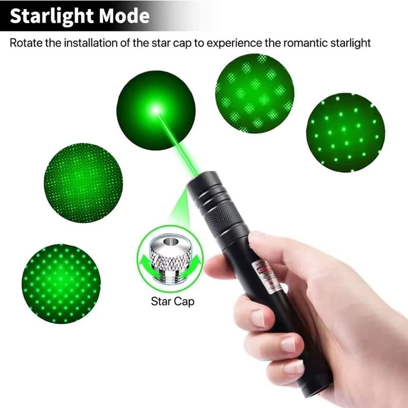 [Australia - AusPower] - Cowjag Long Range Green Laser Pointer, 2000 Metres Laser Pointer High Power Pen, Green Lazer Pointer Rechargeable for Hiking, Cat Laser Toy USB Charge(Green Light) 
