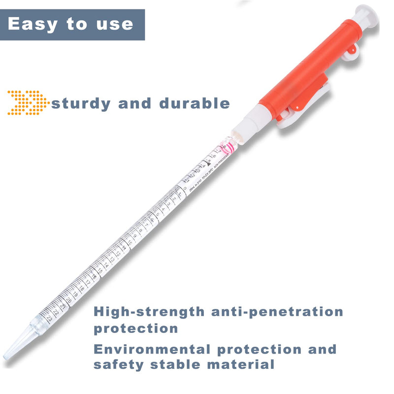 [Australia - AusPower] - ONiLAB Pipette Pumps,Scientific Pipette Pump 25ml, Red, for Disposable Plastic and Glass Pipettes… 
