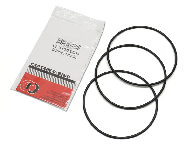 [Australia - AusPower] - Captain O-Ring - Replacement WS02X22023 O-Rings for GE GXWH50M, GXWH70M00 Water Filter Housing (3 Pack) 