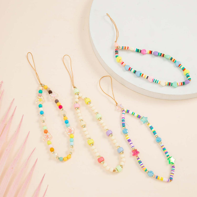 [Australia - AusPower] - Beaded Phone Lanyard Strap Girly Style Fixed Beads Pearl Neck Lanyards A-PHLY-ykl-22 