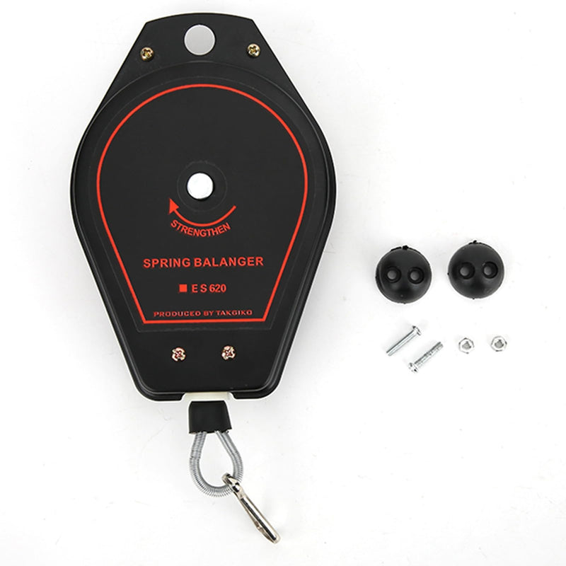 Retractable Spring Balancer, Jectse ES620 Metal and Rubber 0.6-2.0 kg Spring Balancer Retractable Tool Holder Hanger Spring Balancer Tool