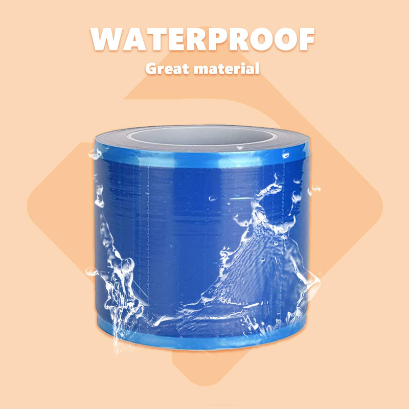 Premium barrier film - 1200 sheets 15.2 x 10.1 cm barrier film roll blue dental disposable to protect against infections