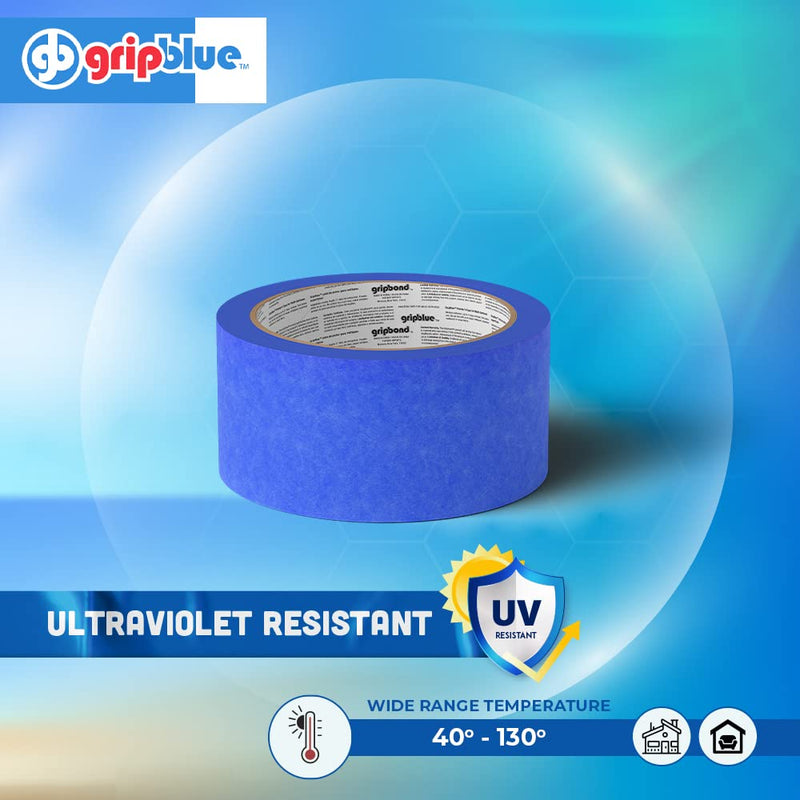 Blue Painters Tape 2 Inch Wide, 1 Roll Masking Tape - Perfect for Precise Lines on Walls & Trim, Multi-Surface, Residue-Free, Easy Removal - Ideal for Indoor & Outdoor Use, 1.88in x 60yds 2 in/1.88 (Single Roll)