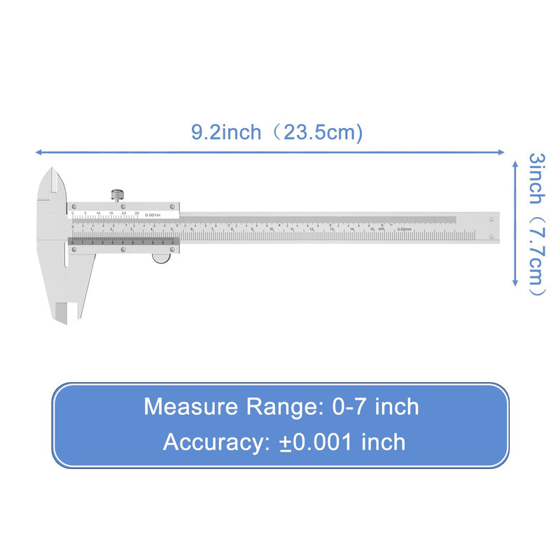[Australia - AusPower] - HDLNKAK Dial Caliper 0.001” + Vernier Caliper 0.001 inch/0.02mm High Precision Caliper, Measuring Caliper Tool 