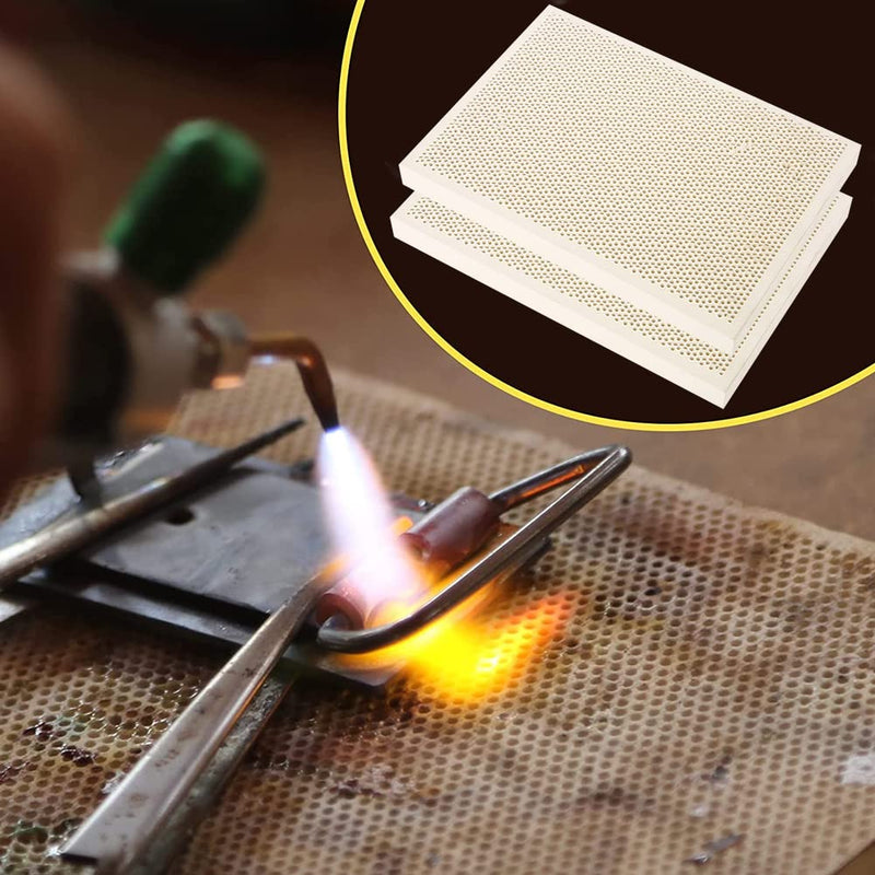 Ceramic Honeycomb Soldering Plate, High Efficiency Gas Heater Parts Burning Ceramic Plate Burner Replacement for Paint Pressure Drying Industry