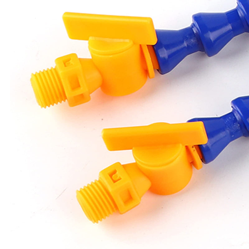 [Australia - AusPower] - Coolant Hose, 12 Pieces Coolant Pipe Plastic Flexible Water Oil Coolant Pipe Hose Flat and Round Nozzle Water and Oil Coolant Hose Thread Durite and Hose Coolant 