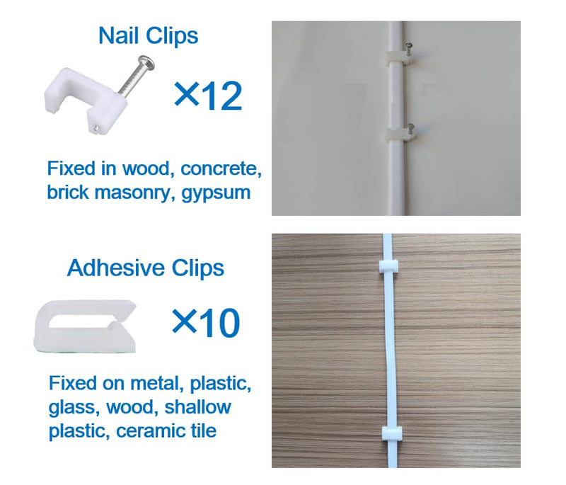 [Australia - AusPower] - 2Pack 20FT Flat Power Extension Cable for Wyze Cam v3/v4/OG/v3 Pro, Blink Mini, KasaCam Indoor, Blink Mini Pan, SimpliSafe, Eufy, Charging Power Cord for Security Camera (Not for Wyze Pan v3) 20 FT 