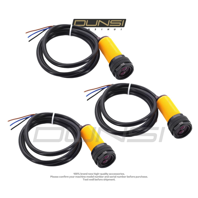 DUNSIHUI 3pcs E18-D80NK Infrared Photoelectric Switch Obstacle Avoidance Sensor Module Proximity Switch Smart car 3-80cm Compatible with Ar-duino Robot Car