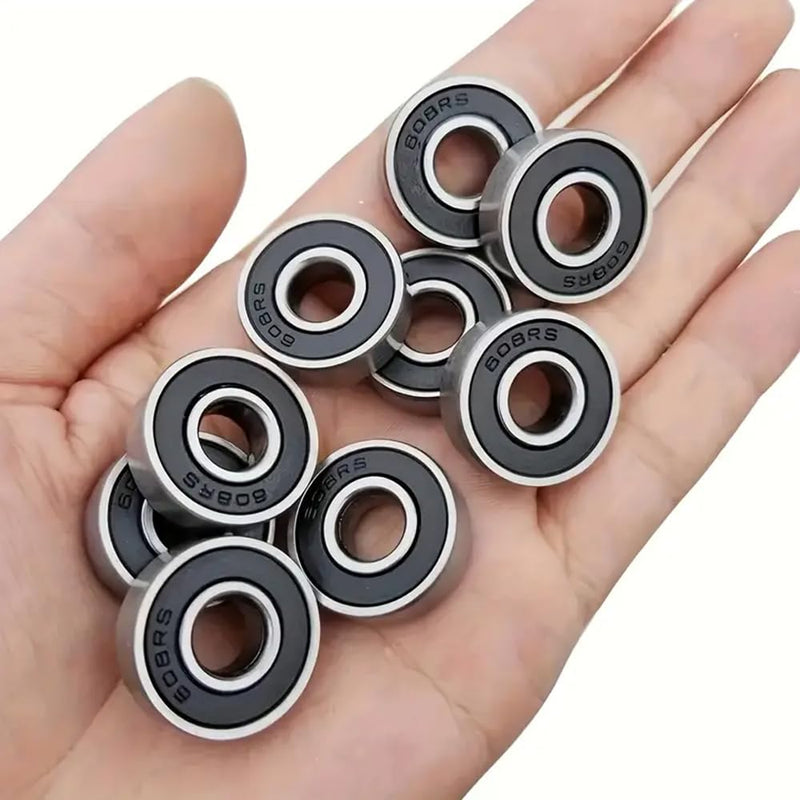 [Australia - AusPower] - 608 2RS Ball Bearings - 10 Pcs Double Rubber Sealed Miniature Deep Groove Ball Bearings,608rs Skateboard Bearing,8x22x7mm 10PCS 